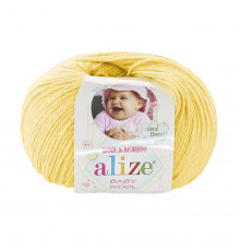Пряжа ALIZE Baby wool- цвет 187 лимонный