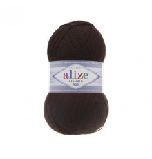 Пряжа Alize Lanagold 800 (Ализе Ланаголд 800) – цвет 26 коричневый