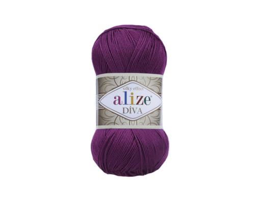 Пряжа Alize Diva – цвет 297 сливовый
