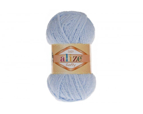 Пряжа Alize Softy – цвет 416 серо-голубой