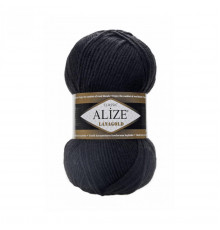 Пряжа Alize Lanagold Classic (Ализе Ланаголд Классик) – цвет 60 черный