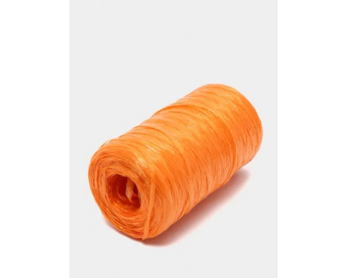 Полипропилен пряжа для вязания мочалок - цвет оранжевый