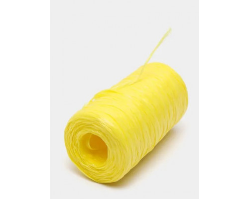 Полипропилен пряжа для вязания мочалок - цвет желтый